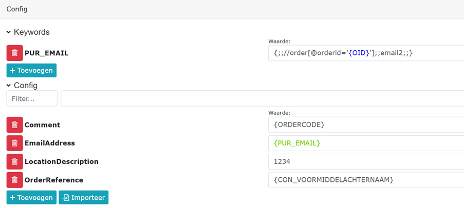 Voorbeeld van synchronisatie en koppelingen